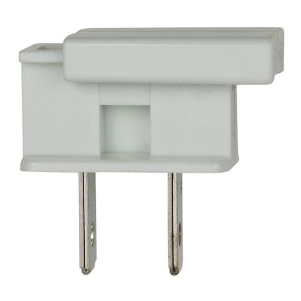 125 volt White Polarized Slide Plug