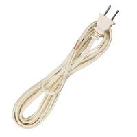 Satco 10' Ivory Molded Plug Cord