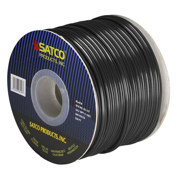 250' Black 18/2 SPT-2 Wire Spool