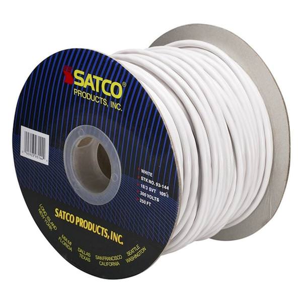 250' White 18/3 SVT Pulley Cord Spool