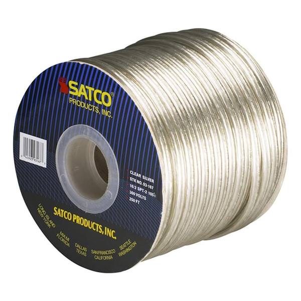 250' Clear Silver 16/2 SPT-2 Spool
