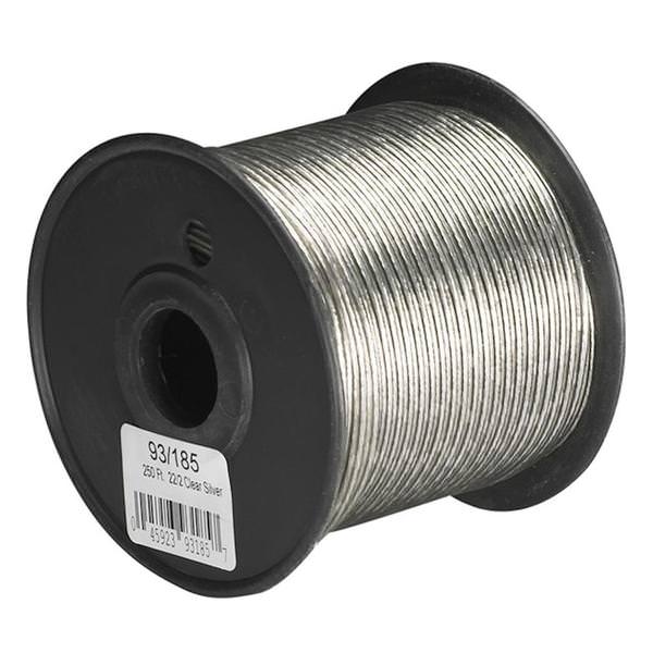 250' Clear Silver 22/2 PLT Wire Spool