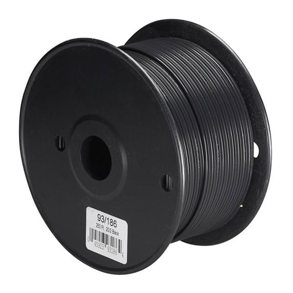 250' Black 20/2 PLT Wire Spool