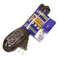 Satco 6' Brown Extension Cord