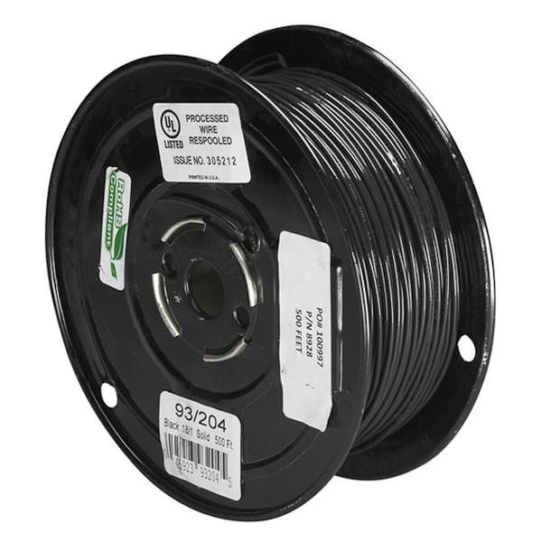 500' Black Nylon Wire Spool