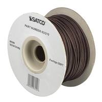 Satco 250' Brown 18/2 Rayon Braid Wire Spool