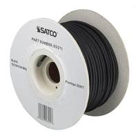 Satco 250' Black 18/2 Rayon Braid Wire Spool