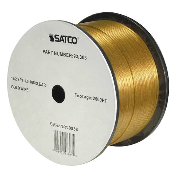 2500' Clear Gold 18/2 SPT-1.5 Wire Spool