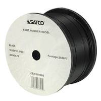 Satco 2500' Black 18/2 SPT-1.5 Wire Spool