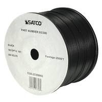 Satco 2500' Black 18/2 SPT-2 Wire Reel