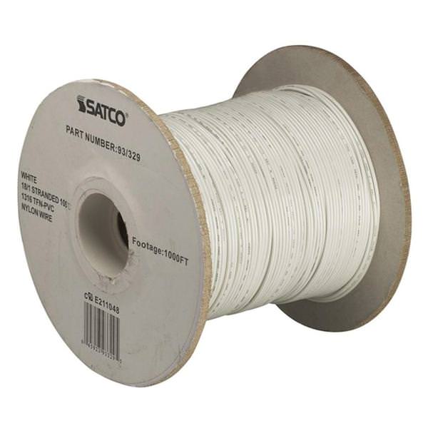 1000' White Nylon Wire Spool
