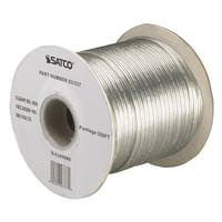 Satco 250' Clear Silver 18/2 SPT-1.5 Wire Spool