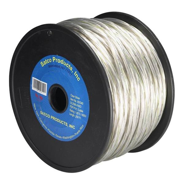 250' Clear Silver High Temperature Teflon Wire Spool