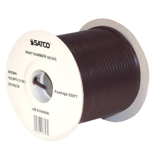 250' Brown 18/2 SPT-1.5 Wire Spool
