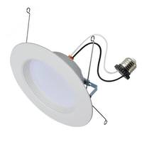 Satco 5-6" 9 watt 120 volt CCT Selectable Round Dimmable LED