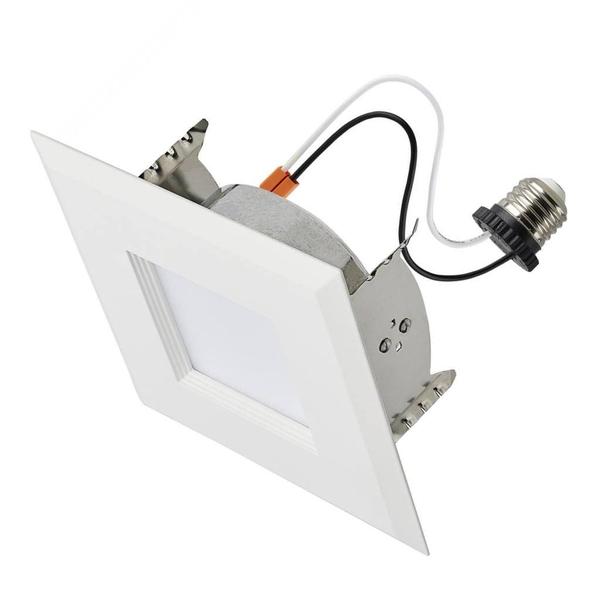 4" 6.7 watt 120 volt CCT Selectable Square Dimmable LED