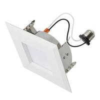 Satco 4" 6.7 watt 120 volt CCT Selectable Square Dimmable LED