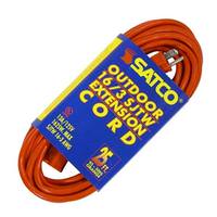 Satco 25' 16/3 SJTW Orange Extension Cord