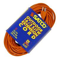 Satco 50' 16/3 SJTW Orange Extension Cord