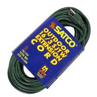 Satco 50' 16/3 SJTW Green Extension Cord