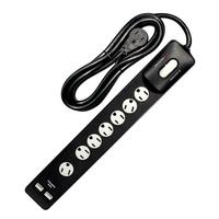 Satco 7 Outlet Plug In Surge Strip with Circuit Breaker