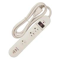 Satco 3 Outlet Plug In Surge Strip with Circuit Breaker