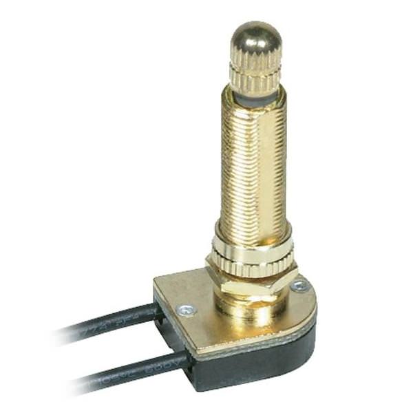 Single Circuit On-Off Metal Rotary Switch with Bushing