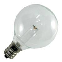 Sival 0.8 watt 120 volt G40 Candelabra Screw Base 2700K Warm White Dimmable LED (25 Pack)