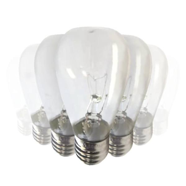 7 watt ST38 Intermediate Screw Base 2200K Warm White Dimmable (25 pack)