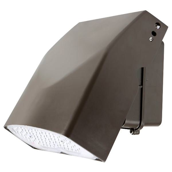 40 watt 120/277 volt 5000K Daylight Dark Bronze Adjustable LED Wall Pack 