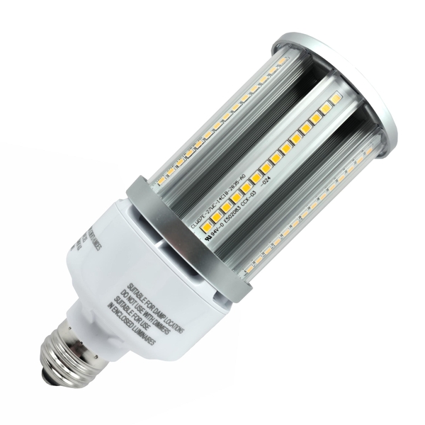 27 watt 120/277 volt Corn Cob Medium Screw Base 3000K Natural White LED
