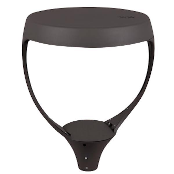 40/50/60 watt 120/347 volt CCT Selectable Black Dimmable LED Post Top