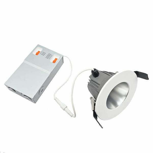 4" 7/9.5/12.5 watt 120/347 volt CCT Selectable Dimmable LED Recessed Downlight