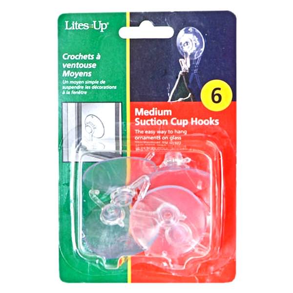 Medium Suction Cup Hooks (6 pack)