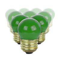 Sunlite 7.5 watt 120 volt S11 Medium Screw Base Ceramic Green Indicator (25 Pack)