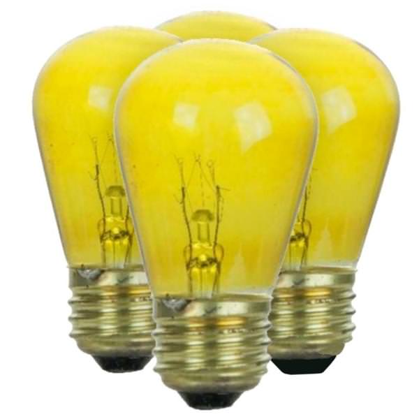11 watt 130 volt S14 Medium Screw Base Yellow