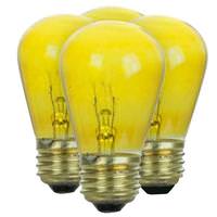 Sunlite 11 watt 130 volt S14 Medium Screw Base Yellow