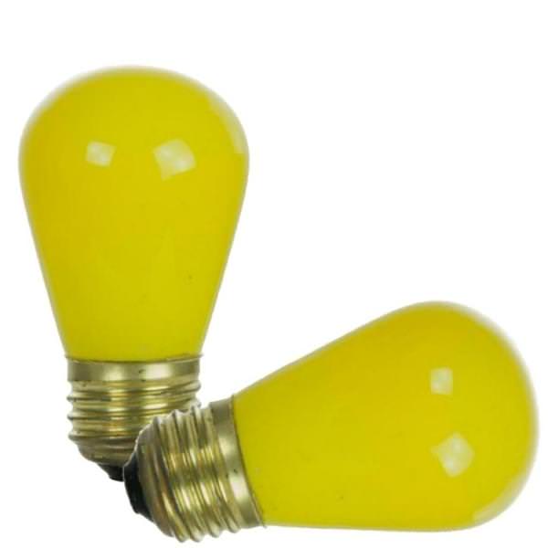 11 watt 120 volt S14 Medium Screw Base Yellow