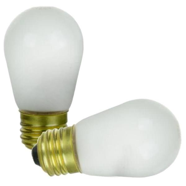 11 watt 120 volt S14 Medium Screw Base Frosted (2 pack)