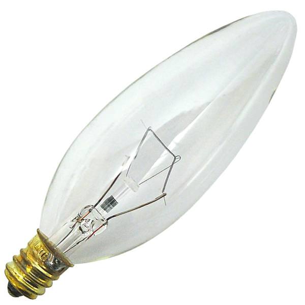 60 watt 220 volt B10 Candelabra Screw Base 3200K Natural White
