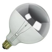 Sunlite 60 watt 120 volt G40 Medium Screw Base 3200K Natural White Dimmable Silver Bowl