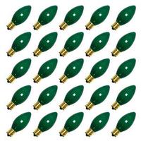 Sunlite C9 Intermediate Screw Base Ceramic Green (25 pack)