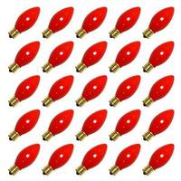 Sunlite C9 Intermediate Screw Base Ceramic Red (25 pack)