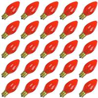 View 7 watt 120 volt C9 Intermediate Screw (E17) Base Red Dimmable