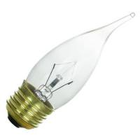 Sunlite 40 watt 120 volt Chandelier Medium Screw Base 3200K  Natural White Dimmable