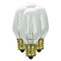 Sunlite 7 watt 120 volt C7 Candelabra Screw Base Clear Night Light