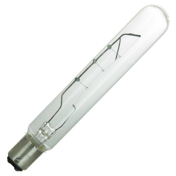 40 watt 130 volt T6.5 Double Contact Bayonet (BA15d) Base 3200K Dimmable Light Bulb