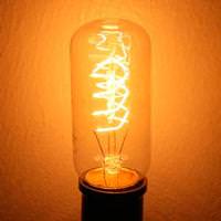 View 40 watt 120 volt T12 Medium Screw Base Nostalgic Thread Radio Clear