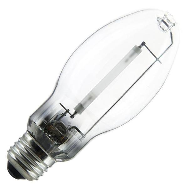 100 watt ED17 Medium Screw Base 2100K Warm White Clear High Pressure Sodium Light Bulb