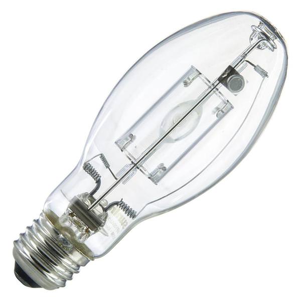 100 watt ED17 Medium Screw (E26) Base 4000K Cool White Clear Metal Halide Light Bulb
